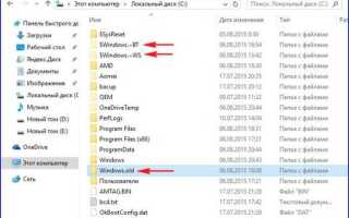 Как удалить папку windows