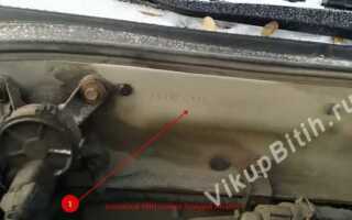 Где находится vin номер на hyundai accent