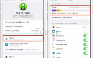 Как убрать надпись хранилище iphone заполнено