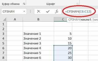 Как сделать средний балл в excel
