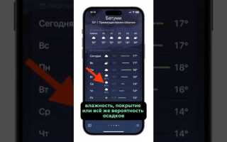 Что значат проценты в погоде на iphone