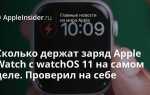 Сколько apple watch держат заряд