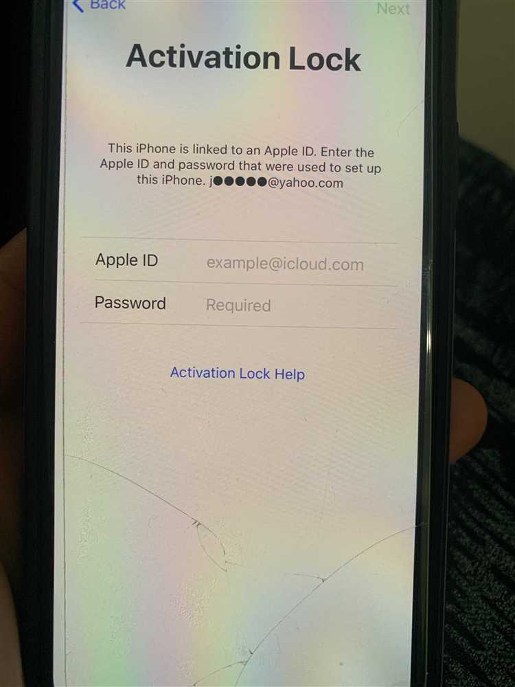Шаги для сброса блокировки через официальный сайт Apple