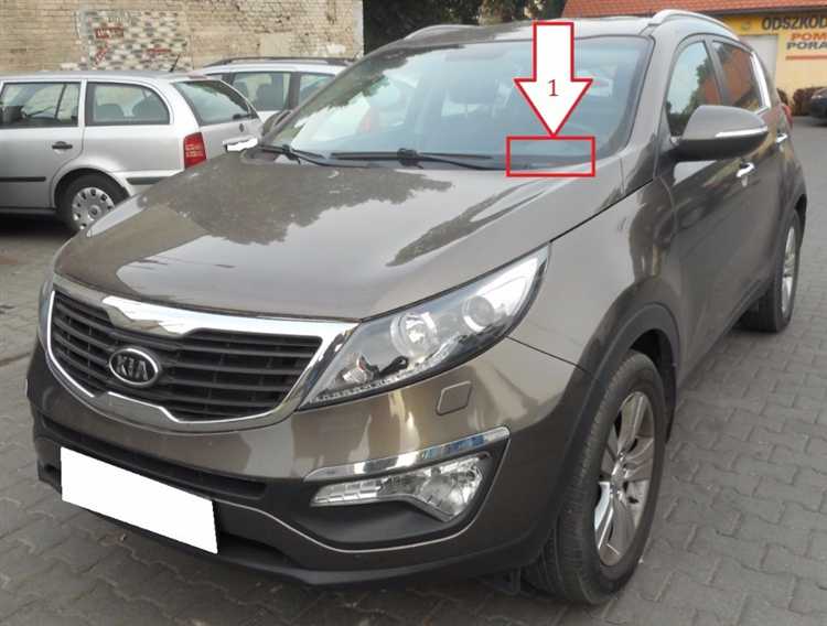 Расположение номера двигателя на дизельных моделях Kia Sportage 3