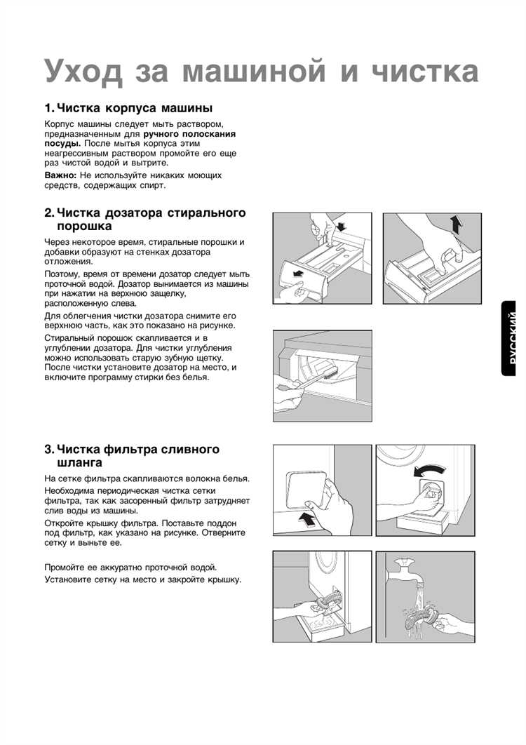 Промывка лотка для порошка и кондиционера