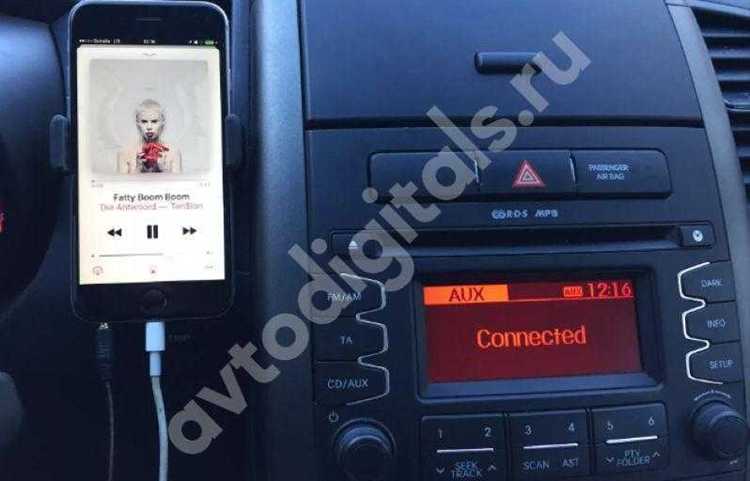 Подключение телефона для прослушивания музыки через Bluetooth
