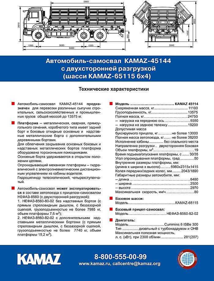 Полная масса КамАЗ 53212 с грузом и прицепом