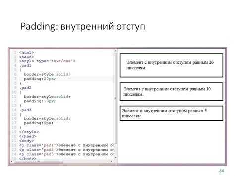 Как сделать отступ в списке в html
