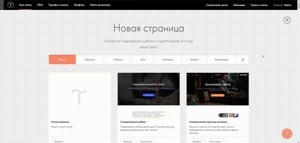 Выбор шаблона и структуры страниц портфолио