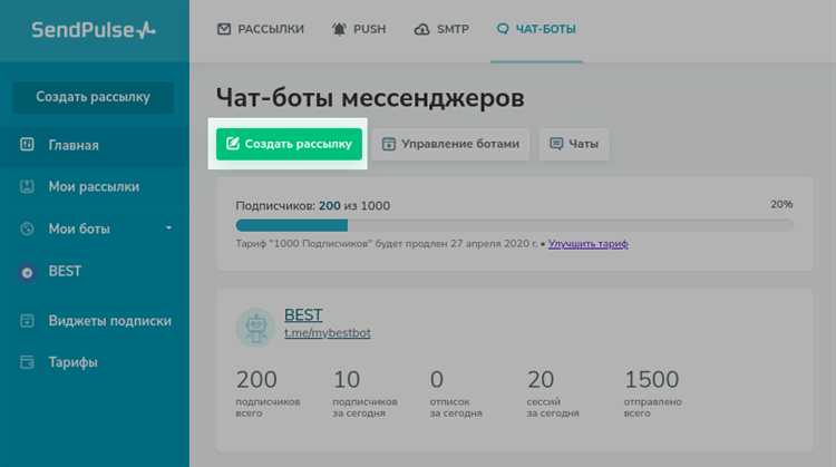Реализация команды для запуска массовой рассылки