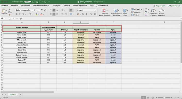 Как объединить и разделить ячейки в excel