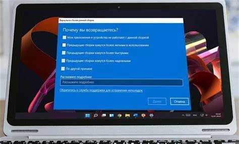 Использование встроенной функции отката Windows 11