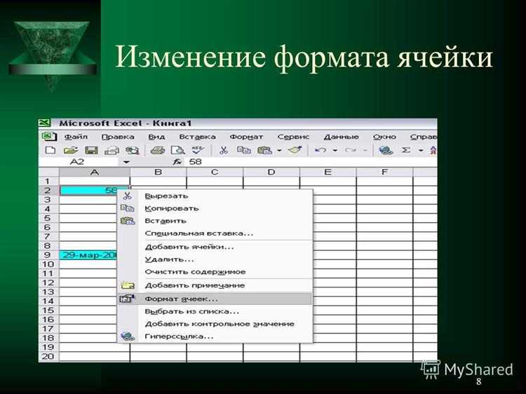 Использование числовых форматов для собственных стилей
