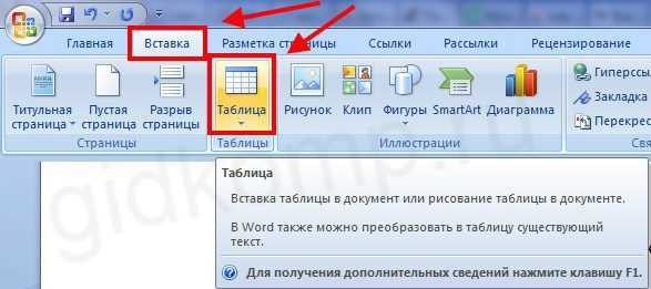 Как сделать таблицу по горизонтали в ворде