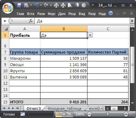 Как создавать отчеты в excel