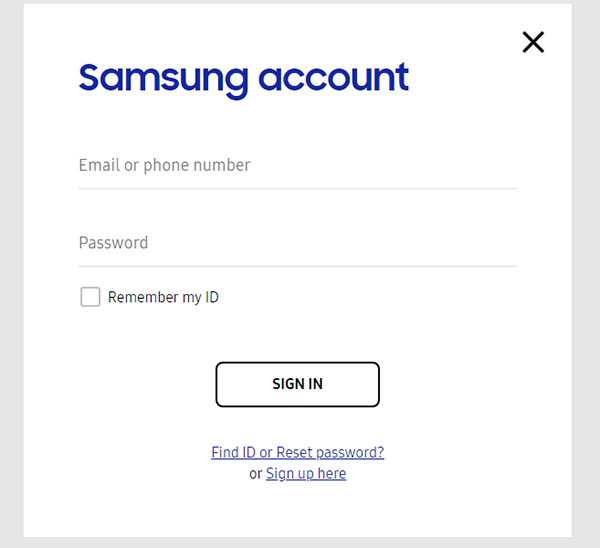 Связь с поддержкой Samsung для подтверждения личности