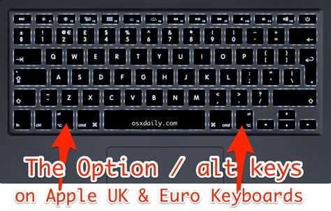 Как найти клавишу Alt при использовании клавиатуры Windows с Mac