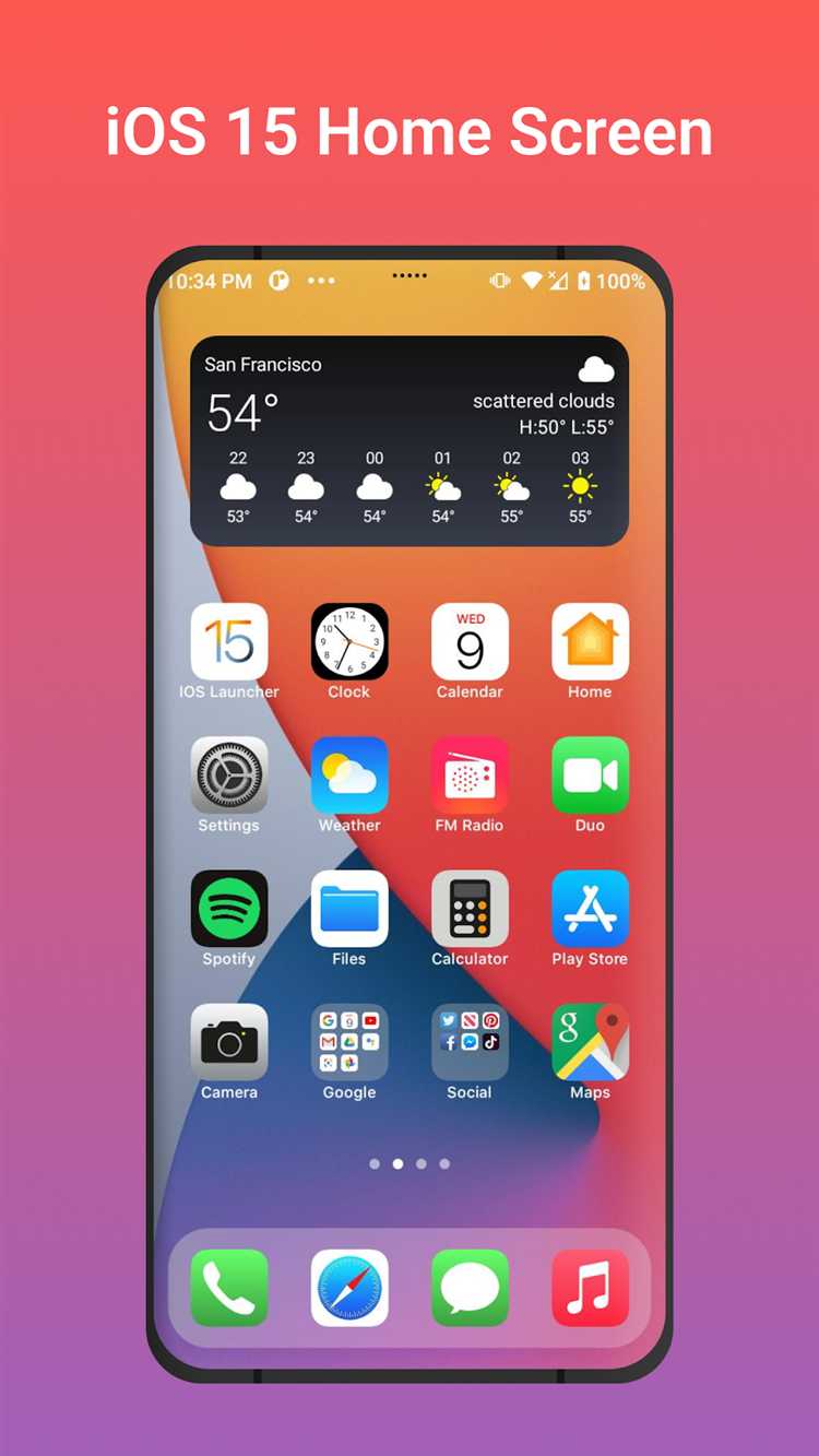Загрузка APK-файла iOS Launcher 15 на устройство